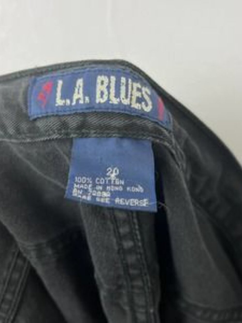Blues Black Pull String Zipper high Waisted Shorts - Picture 2 of 3